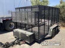 2003 Unknown Utility/Tool Trailer Missing Tire) (Trailer Length: 12ft 3in) (Trailer Width: 8ft 4in) 