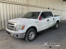 2014 Ford F150 Crew-Cab Pickup Truck, J13 Runs & Moves) (Stripped of Parts) (Check Engine Light On) 