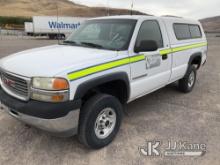 2001 GMC Sierra 2500 4x4 Pickup Truck Runs & Moves) (Jump to Start