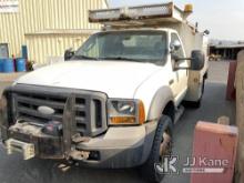 2005 Ford F450 4x4 Flatbed/Service Truck Not Running, Condition Unknown) ( Seller States: Engine Nee