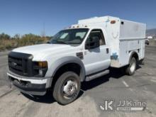 2008 Ford F450 4x4 Service Truck Seller States Bad EGR Valve, Runs & Moves