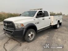 2014 Dodge 5500 4x4 Crew-Cab Service Truck Runs & Moves