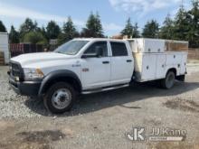 2012 Dodge Ram 5500 4x4 Crew-Cab Service Truck Runs & Moves) (Check Engine Light On