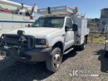 2004 Ford F450 4x4 Flatbed/Service Truck Not Running, Condition Unknown) (Buyer Responsible for Load