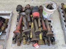 SKID OF ASSORTED PTO SHAFTS