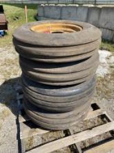 SKID OF ASSORTED IMPLEMENT TIRES