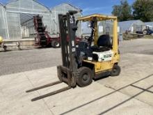 TCM FG15 PNEUMATIC TIRE FORKLIFT, PROPANE, 2-STAGE MAST, SIDE SHIFT, 2750LB CAPACITY, 3804 HOURS SHOWING, S/N: A10608991