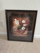 20x23 framed flower print