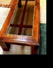 Coffee table glass top