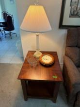 side table, lamp, and more