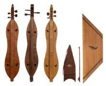 Hand Carved String Instrument Assortment