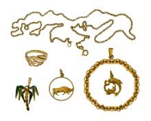 18k Yellow Gold Jewelry Assortment