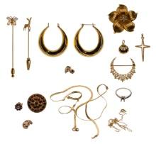 Mixed Gold Jewelry Assortment