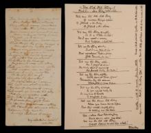 Katherine Hankey and Reginald Heber Signed Poem and Letter