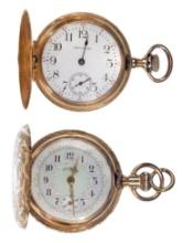 14k Yellow Gold Hunter Case Pocket Watches