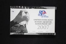 2007 U.S. Mint Fifty State Quarters Silver Proof Set