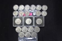 1 Lot of Misc. Coins including 1 - 1976 Kennedy half Dollars and 11 - 1976 Quarters; $7.75 Face Valu