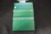 3 - U.S. Mint Proof Sets including  1994, 1997, and 1998; 3xBid