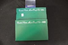 2 - U.S. Mint Proof Sets including 1994 and 1996; 2xBid