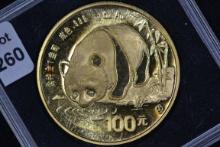 1987 Chinese 1 oz. Gold Panda Coin