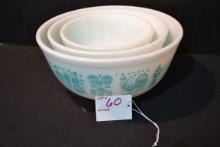 Pyrex Butterprint 3-Piece Mixing Bowl Set