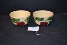 Pair of Watt Pottery No. 4 Bowls