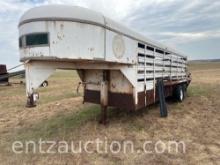 WW 6' X 20' STOCK TRAILER,