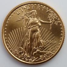 2016 GOLD 1/10 OZT BU AMERICAN EAGLE COIN