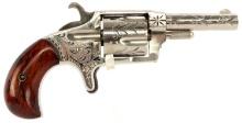 ENGRAVED HOPKINS & ALLEN BLUE JACKET NO 2 REVOLVER