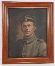 PORTRAIT OF WWI GERMAN SECOND REICH SOLDIER