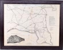 WWII D-DAY ARTILLERY MAJOR'S NORMANDY INVASION MAP