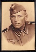 WWII GERMAN THIRD REICH ARMY MEMBER PORTRAIT