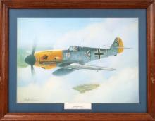 HARLEY COPIC LITHO WWII GERMAN ACE HAN ASSI HAHN