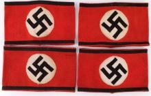 WWII GERMAN THIRD REICH 4 ALLGEMEINE SS ARMBANDS