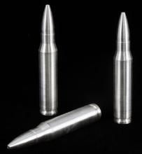 LOT OF 3 2 OZT EACH .999 FINE SILVER .308 BULLET