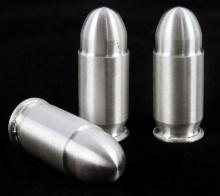 3 1 OZT OUNCE .45 CALIBER SILVER BULLET LOT