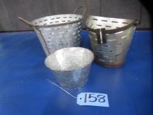 FARM HOUSE DECOR- METAL PAILS