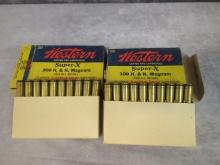 (2) Full Boxes of Western Super X 300 H & H Magnum - Rimless Belted - 220 GR