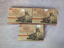 (3) Boxes of Hornady .405 Winchester Ammo- 300 GR