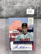 2002 Topps Traded Signature Moves Joe Mauer Autographed Rookie- NrMt