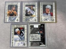 5- Upper Deck Sign of the Times Hockey Autograph Cards