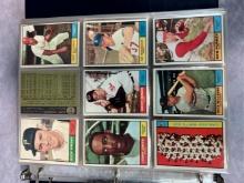 1961 Topps baseball starter set, 292 cards, in a binder, no duplicates, in order