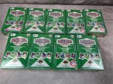 1990 Upper Deck nine baseball boxes, all sealed