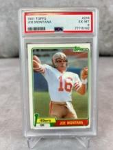 Joe Montana Rookie Card 1981 Topps #216 PSA 6