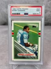 Barry Sanders Rookie Card 1989 Topps Traded #83T PSA 9