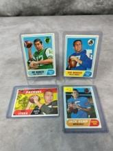 1968 Topps football: Q.B.s: Starr, Namath, Kemp, Meredith