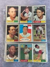 32-1961 Topps Baseball w/HOFers- Excellent