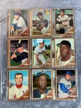 25 - 1962 Topps Baseball w/HOFers- Excellent