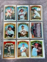 74- 1972 Topps Baseball w/HOFers- Excellent