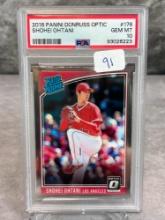 Shohei Ohtani Rookie Card 2018 Donruss Optic #176 PSA 10